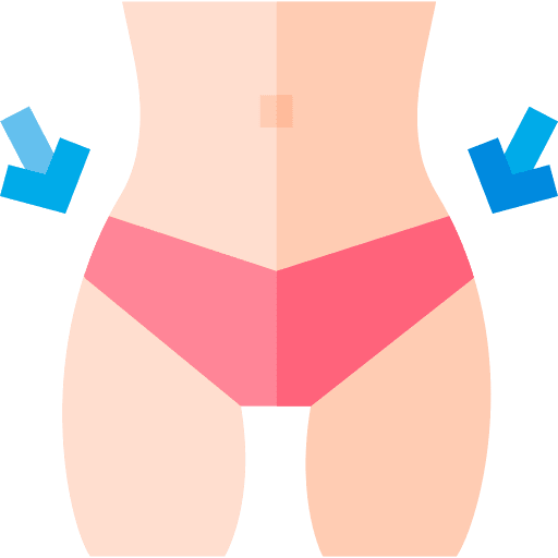 Hips woman human body hips icon