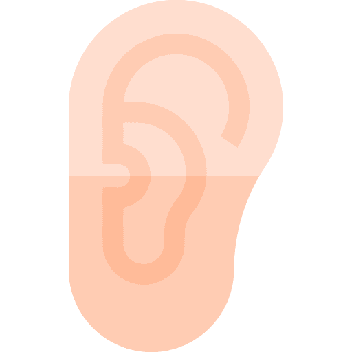 Ear sense ear listen icon Ear sense ear listen icon
