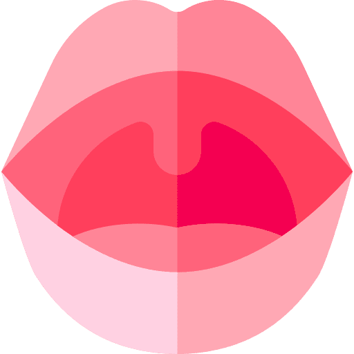 Uvula body part human body lips icon Uvula body part human body lips icon