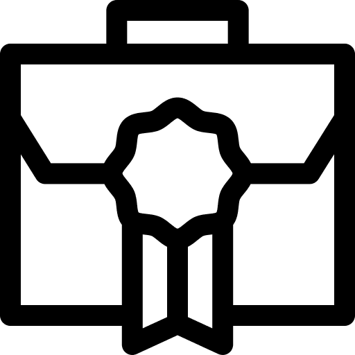 Career business and finance management award icon