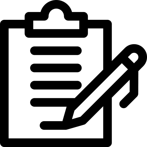 Contract admission business files and folders icon