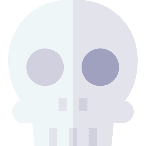 Skull horror halloween dead icon Skull horror halloween dead icon