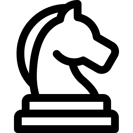 Strategy chess strategy knight icon