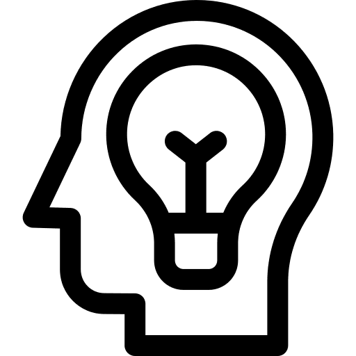 Idea think thinking creativity icon Idea think thinking creativity icon