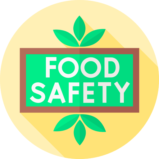 Food safety food and restaurant food safety organic food icon Food safety food and restaurant food safety organic food icon
