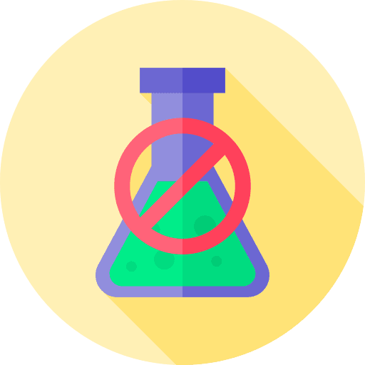 No preservatives forbidden flask not allowed icon No preservatives forbidden flask not allowed icon