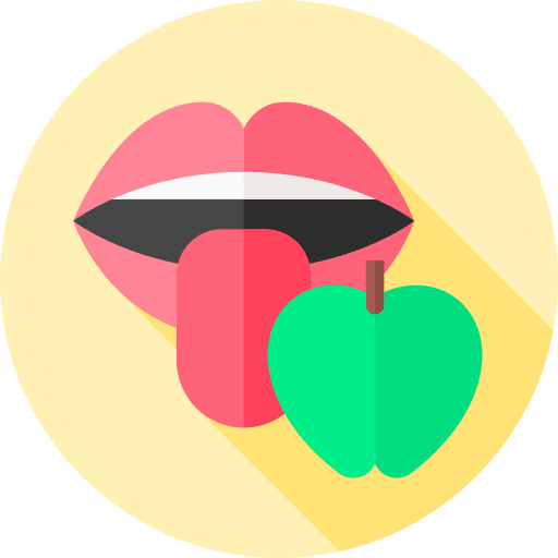 Taste tongue taste apple icon Taste tongue taste apple icon