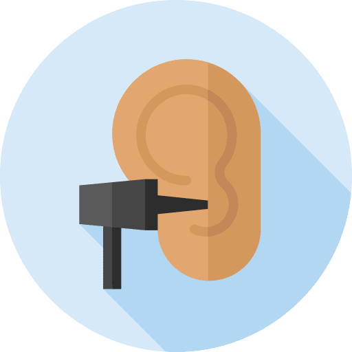 Auditory ear body parts hearing icon Auditory ear body parts hearing icon