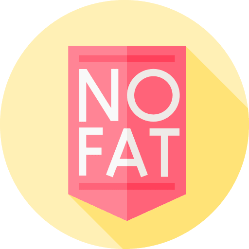 No fat no fat sign healthcare and medical icon No fat no fat sign healthcare and medical icon