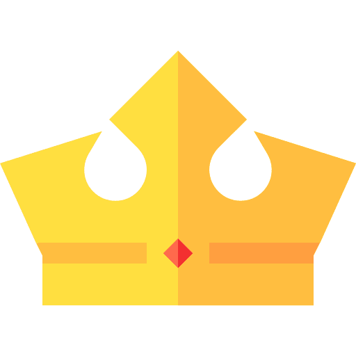 Crown queen king crown icon