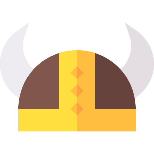 Viking helmet horns viking helmet security icon