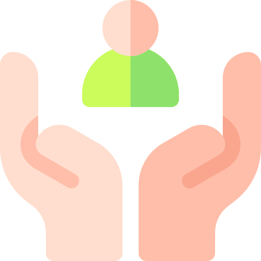 Human resources human resources take care empowering icon