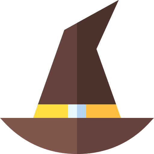 Witch hat wizard hat halloween costume icon Witch hat wizard hat halloween costume icon
