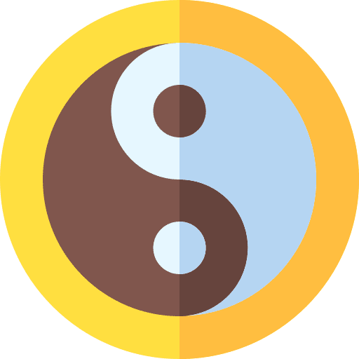 Yin yang religion cultures sign icon Yin yang religion cultures sign icon