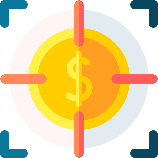 Goal business and finance aim profit icon Goal business and finance aim profit icon
