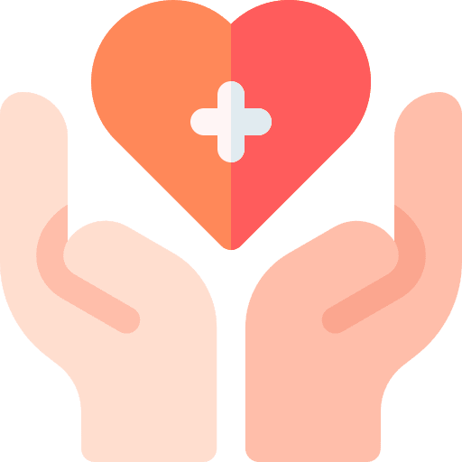 Healthcare heart care healthcare and medical icon