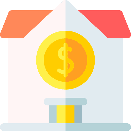 Income income business and finance building icon