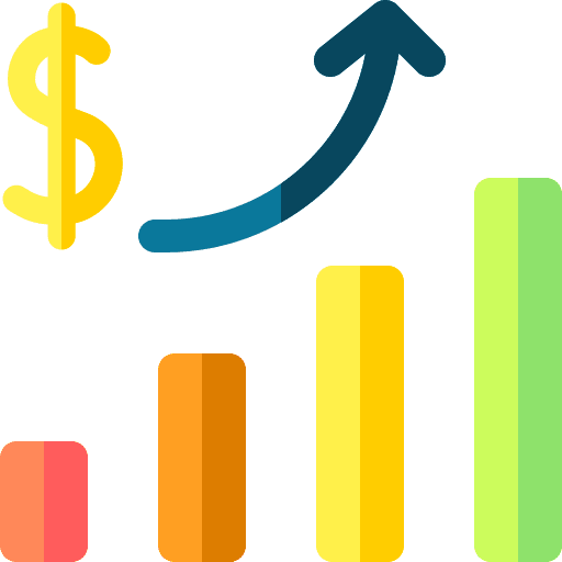 Increase earnings business and finance dollar icon Increase earnings business and finance dollar icon