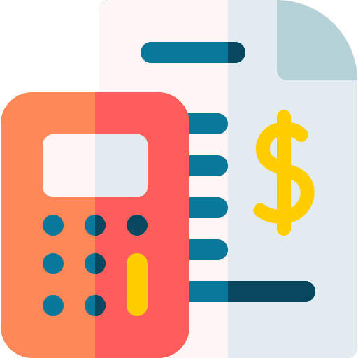 Taxes business and finance taxes calculation icon Taxes business and finance taxes calculation icon