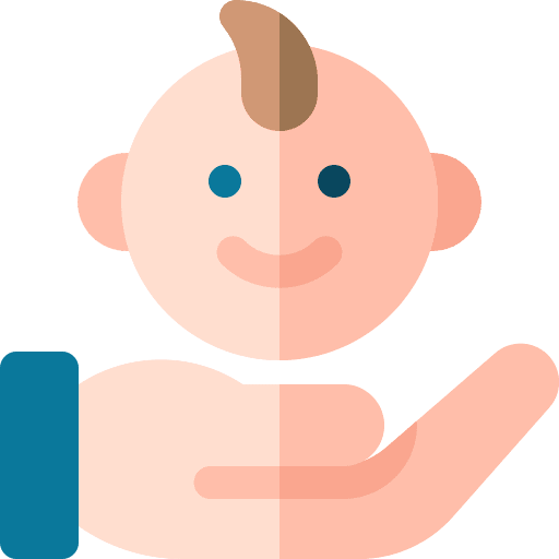 Birth healthcare and medical baby rate icon Birth healthcare and medical baby rate icon
