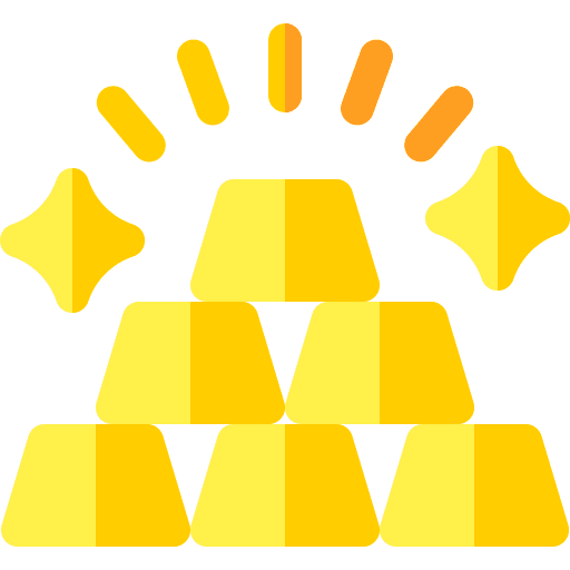 Gold gold ingots ingots invesment icon Gold gold ingots ingots invesment icon