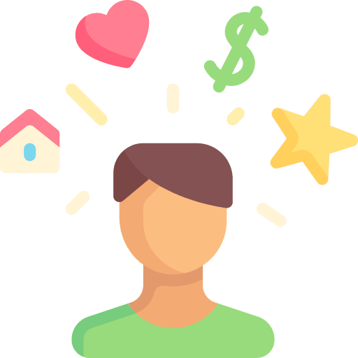 Expectation want real estate house icon