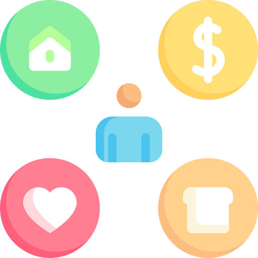 Needs needs wellness love icon