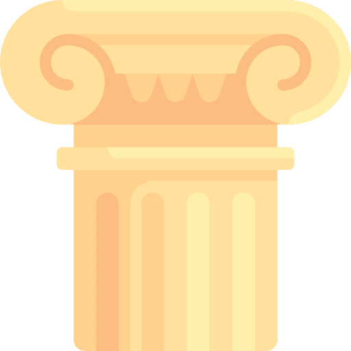 Marble greek marble monument icon