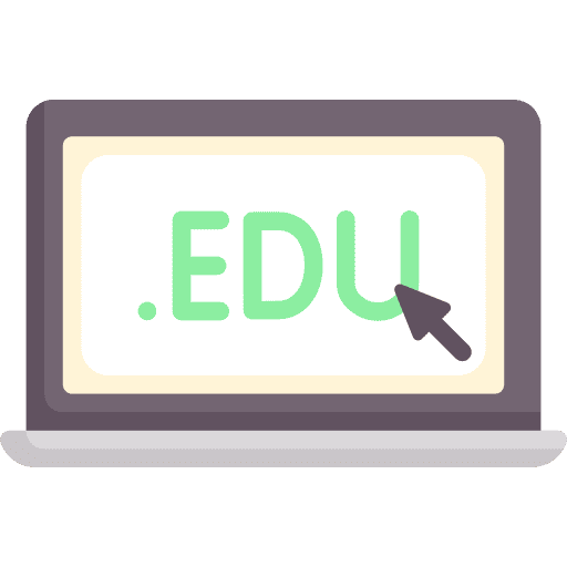 Online education laptop edu computer icon