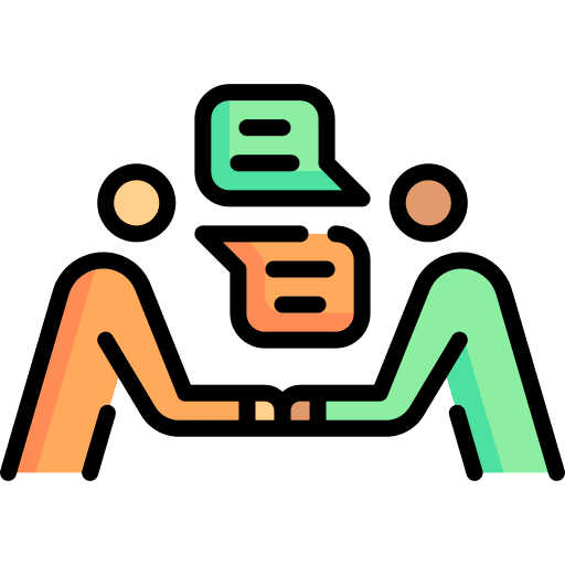 Introduction investment people shake icon