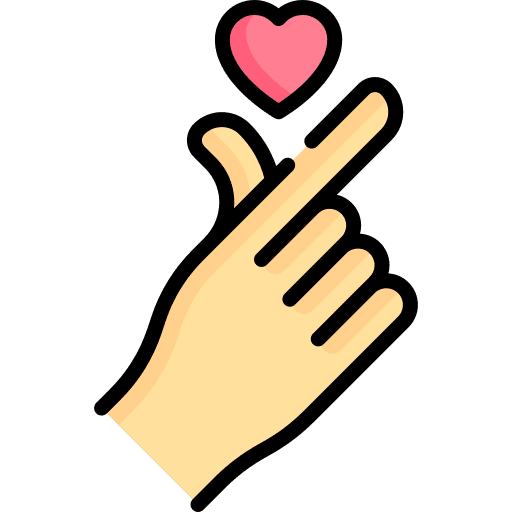Kpop hand gesture heart hand heart icon Kpop hand gesture heart hand heart icon