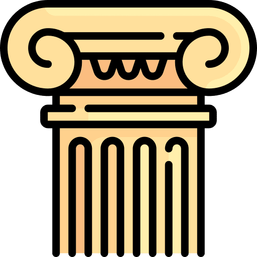 Marble column marble greek icon Marble column marble greek icon
