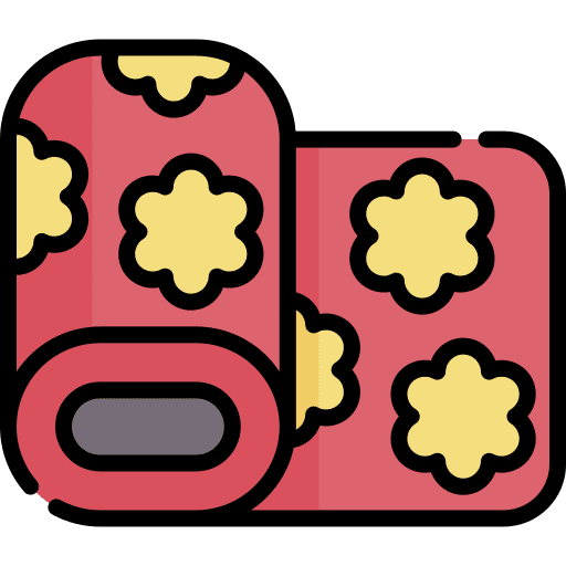 Silk textile fabric material icon