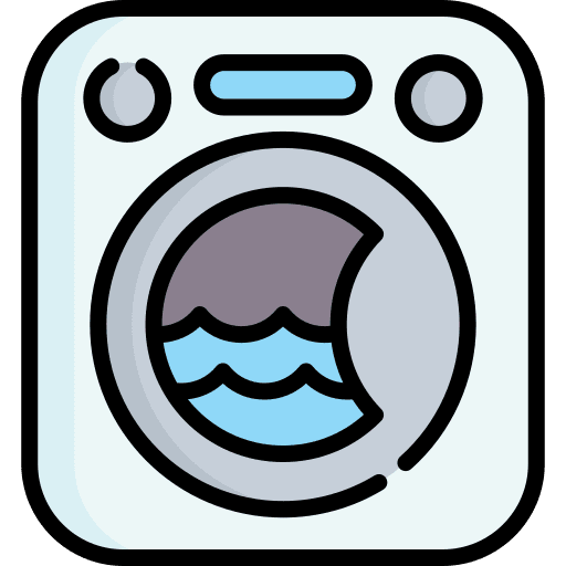 Washing machine furniture and household cleaning washing clothes icon