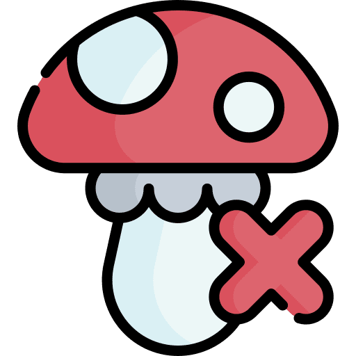 Fungi no forbidden anti icon Fungi no forbidden anti icon