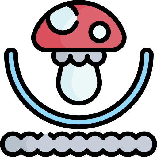 Fungi shapes and symbols clothes clothing icon