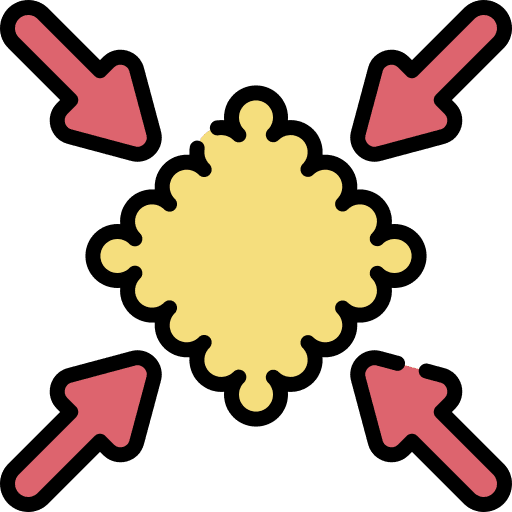 Shrink fabric resize center icon Shrink fabric resize center icon