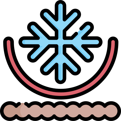 Snowproof fabric snow shapes and symbols snowflake icon
