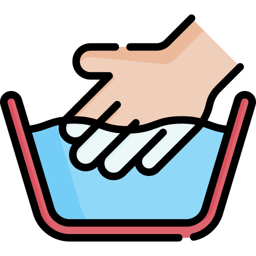 Hand wash temperature cotton furniture and household icon Hand wash temperature cotton furniture and household icon