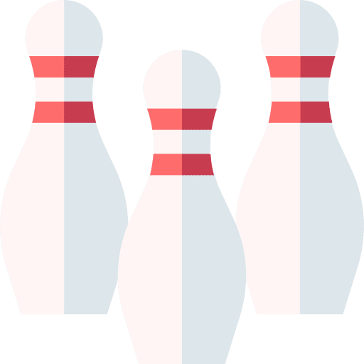 Bowling bowling pins hobbies and free time game icon