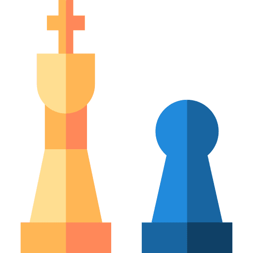 Chess opponent hobbies and free time arcade icon