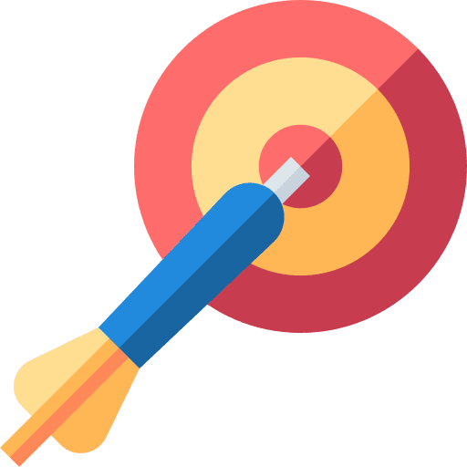 Darts dart board targeting objective icon