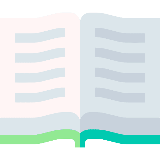 Reading hobbies and free time books education icon