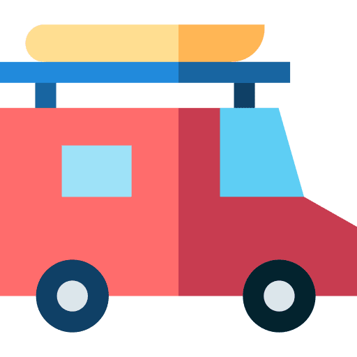 Camper transportation caravan camper icon