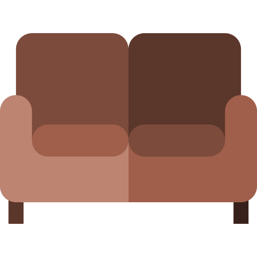 Couch sofa couch furniture and household icon