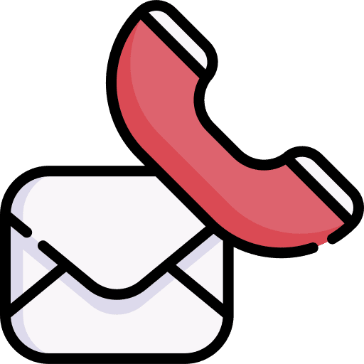 Contact info envelope communications telephone icon