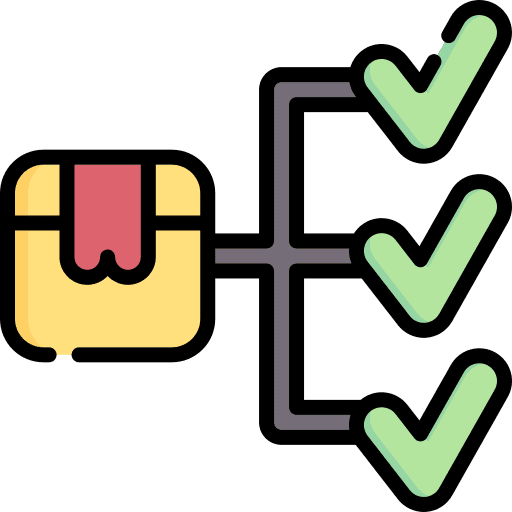 Product pack box give icon