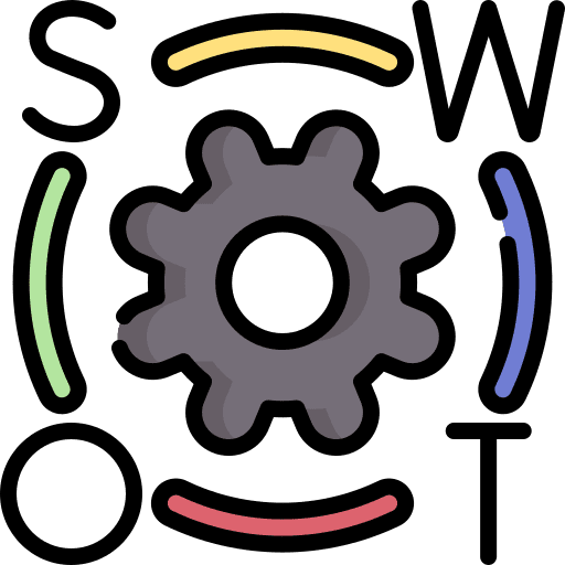 Swot weakness development strenght icon