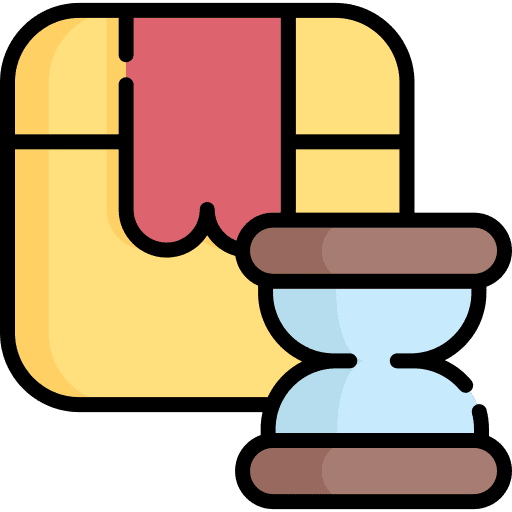 Deadline box hourglass shipping and delivery icon Deadline box hourglass shipping and delivery icon