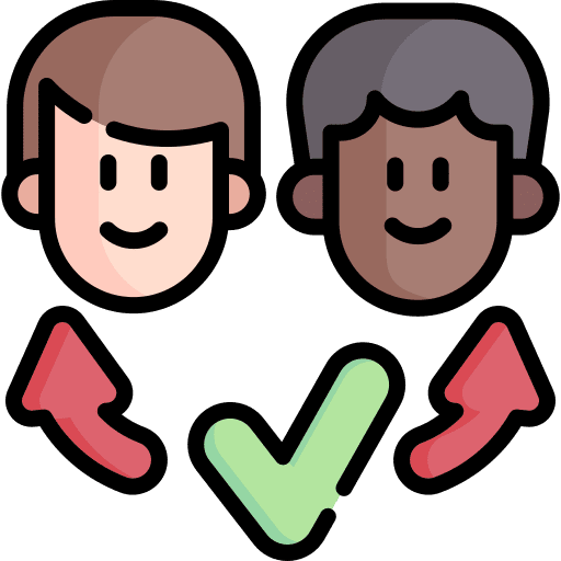 Delegate people delegate check icon Delegate people delegate check icon